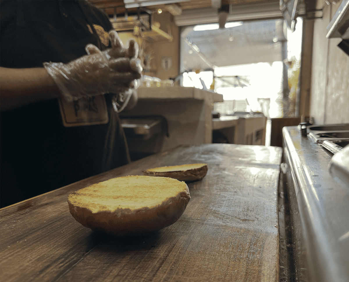 Kitchen preparation at Señor Papas